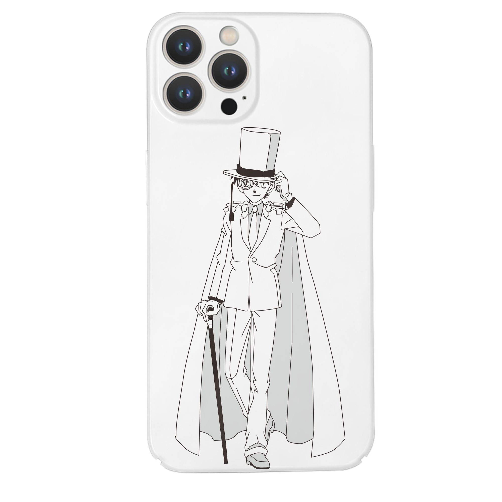 （画像用） 名探偵コナン くろば かいと Detective Conan Kuroba Kaito 【iPhone 14シリーズ対応】ハードケース
